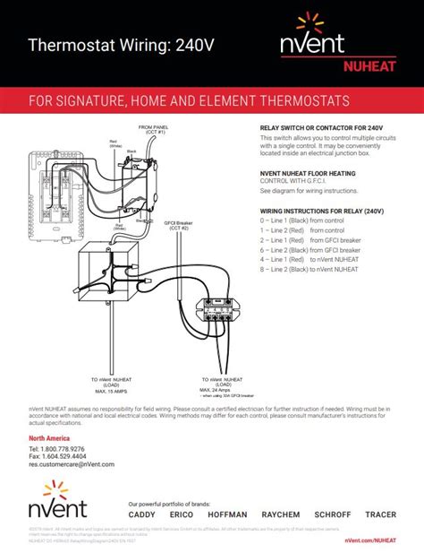 wiring a nuheat thermostat multiple - Diagram Board