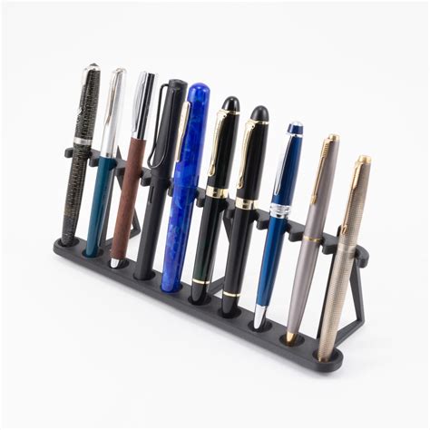 Vertical 10 Fountain Pen Display Stand 3D Printed Storage for Pens ...