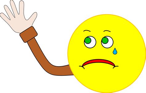 Smiley Waving Goodbye - Openclipart