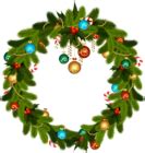 Christmas Wreath and Ornaments PNG Clip Art | Gallery Yopriceville - High-Quality Free Images ...