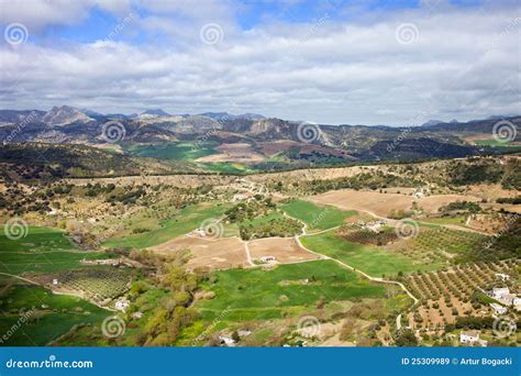 Andalusia Landschap in Spanje Stock Afbeelding - Image of reis, landbouwgrond: 25309989