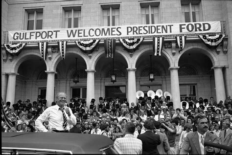 Gerald Ford visits Gulfport, Mississippi in 1976 image - Free stock ...