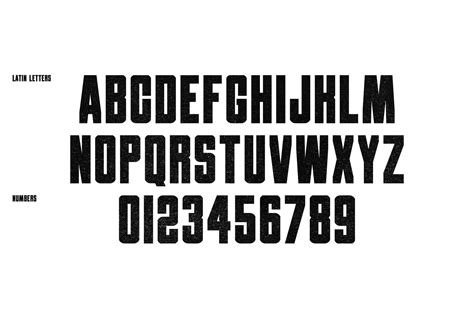 Obrazec Industrial Sans Serif Font