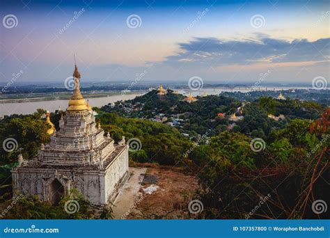 Mandalay hill stock photo. Image of myanmar, panoramic - 107357800