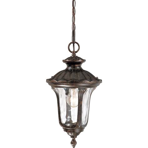 Volume Lighting 1-Light Vintage Bronze Outdoor Pendant-V8464-72 - The Home Depot