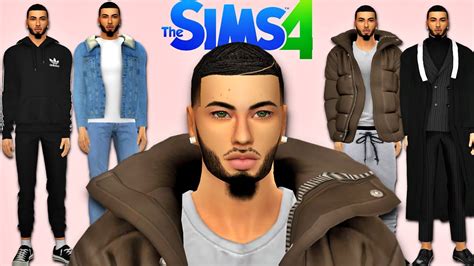 The Sims 4| | Urban Male CC Folder & Sim Download - YouTube