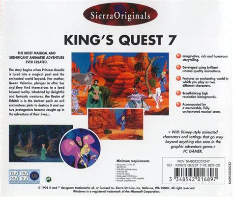 Roberta Williams' King's Quest VII: The Princeless Bride cover or packaging material - MobyGames