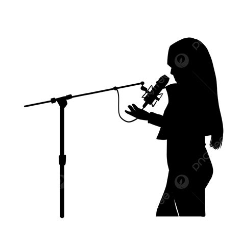 Female Singer Shilouette, Shilouette, Singer, Female PNG Transparent Clipart Image and PSD File ...