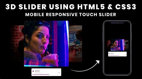 Responsive 3D Touch Slider Carousel Design using Html & CSS.