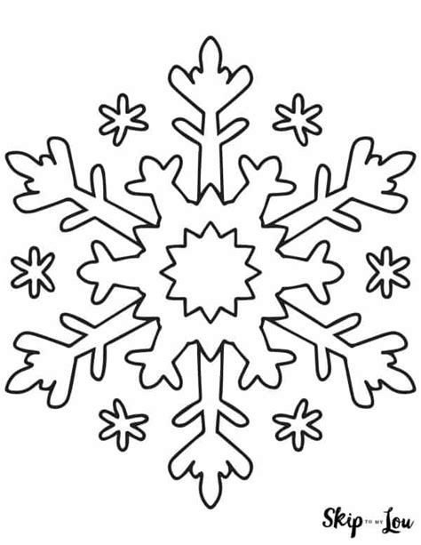 Snowflakes Patterns Coloring Pages