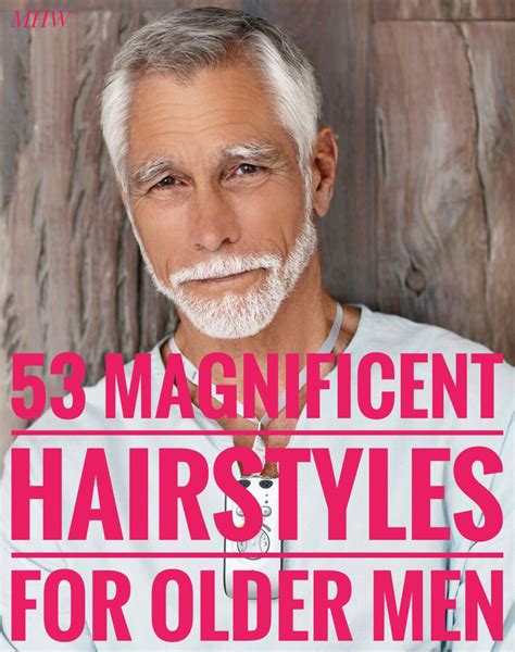 53 Magnificent Hairstyles for Older Men | Older mens hairstyles, Grey hair men, Mens hairstyles