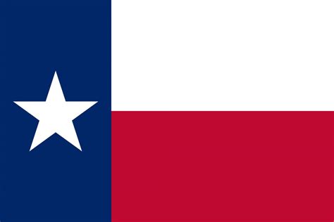 Flagge von Texas Bild und Bedeutung der Flagge von Texas - Country flags