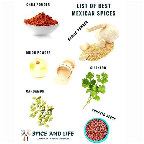 The List of Top Mexican Spices | Spice and Life