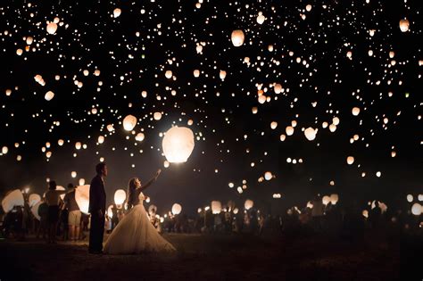 Photo of the Day | Wedding lanterns, Night time wedding, Wedding send off