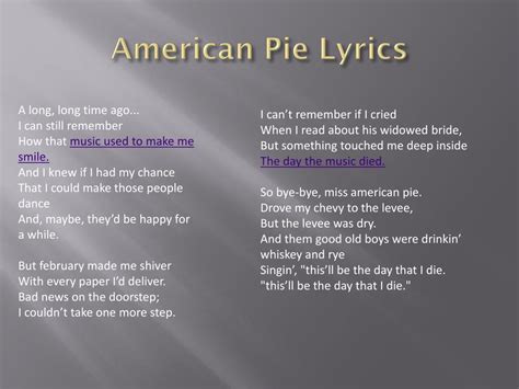 Reflecting on American Pie and the Day the Music Died - Northampton ...