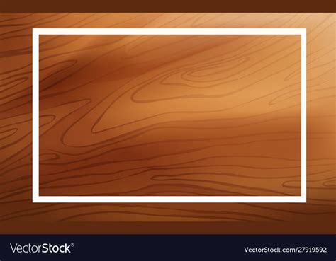 Frame template design with wooden board Royalty Free Vector