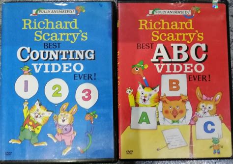 Richard Scarry DVD 123 ABC for Kids, Hobbies & Toys, Music & Media, CDs ...