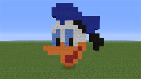 Donald Duck Pixel Art [Schematic Download] Minecraft Project