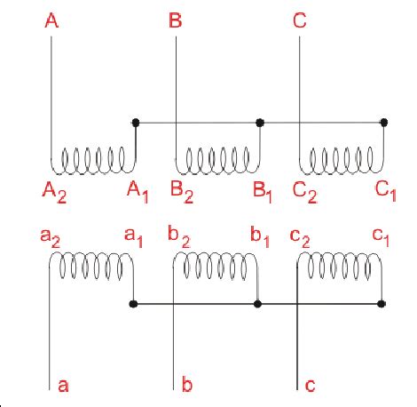 Star-star three phase transformer connection. | Download Scientific Diagram