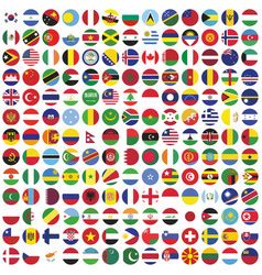 All Country Flag in Round Vector Images (over 150)