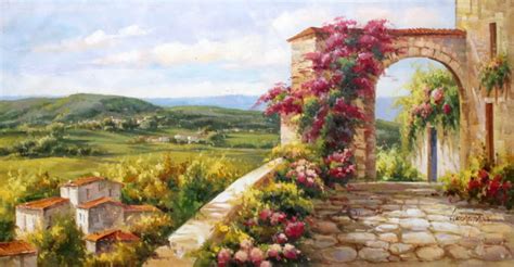 Tuscany Villages Painting by Lucio Campana | Artmajeur