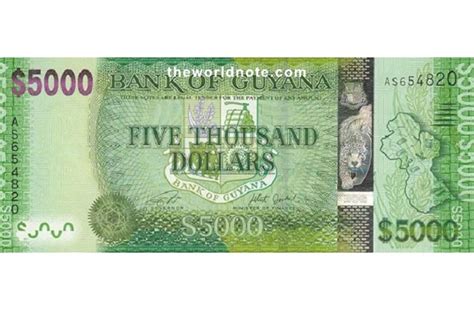 Guyana’s $5,000 Banknote wins Best New Banknote award - Guyana Chronicle