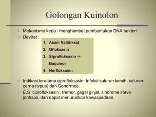 Antibiotik dan golongannya | PPT