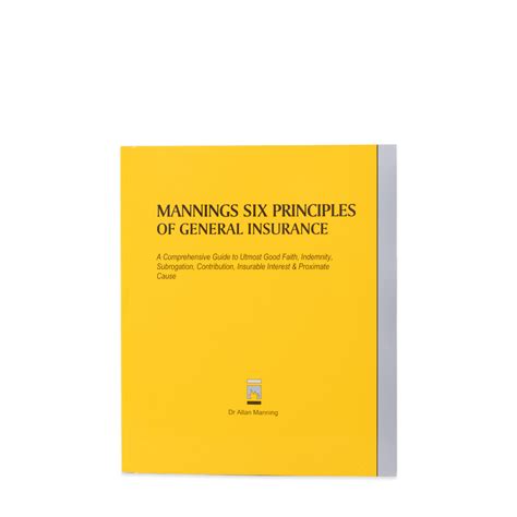 Mannings Six Principles of General Insurance - LMI Group