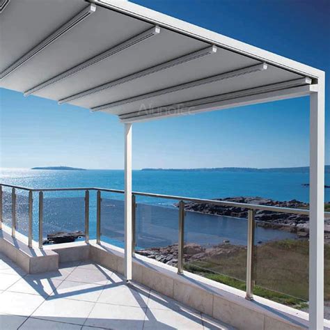 Waterproof PVC Retractable Awning Pergola Systems - Buy Retractable ...