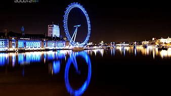 The London Eye, Ferris wheel, River Thames, London, Amusement Park, Lights, Thames, HD wallpaper ...