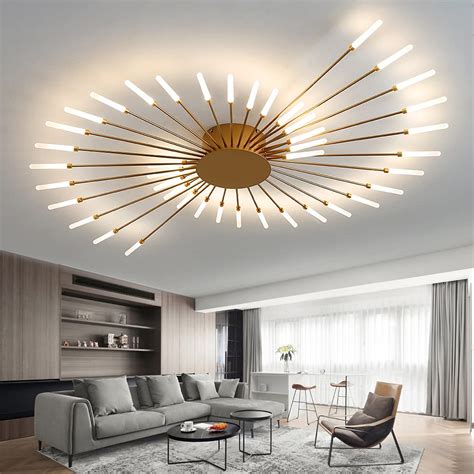 JAYMP Ceiling Light Modern Flower Shape Ceiling Lamp for Living Room ...