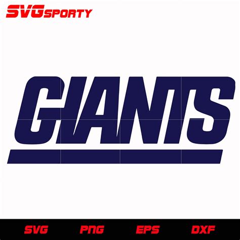 New York Giants Text Logo 2 svg, nfl svg, eps, dxf, png, digital file ...