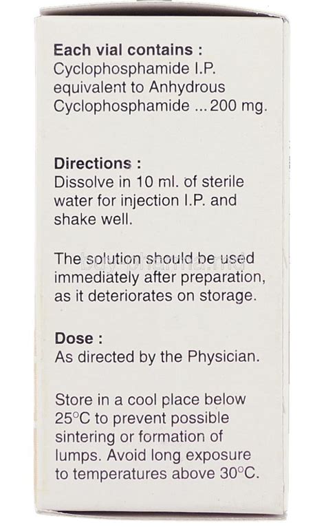 Buy Cyclophosphamide ( Generic Cytoxan; Neosar; ) Online Cyclophosphamide Injection - buy-pharma.md