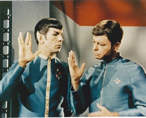 Spock McCoy & Vulcan salute 1966 STAR TREK 8x10 color | eBay | Star ...