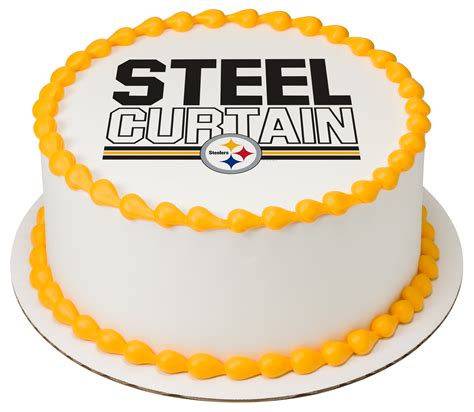 NFL Pittsburgh Steelers Steel Curtain | PhotoCake® Edible Image® | DecoPac