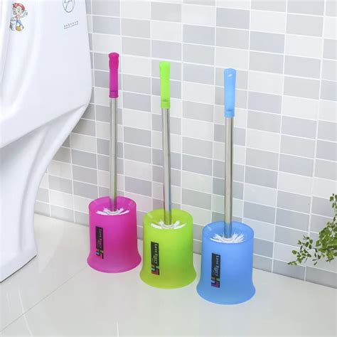 1PC Bathroom Plastic Toilet Brush Holder Toilet Brush Set Toilet Plastic cups Brush Head Base ...