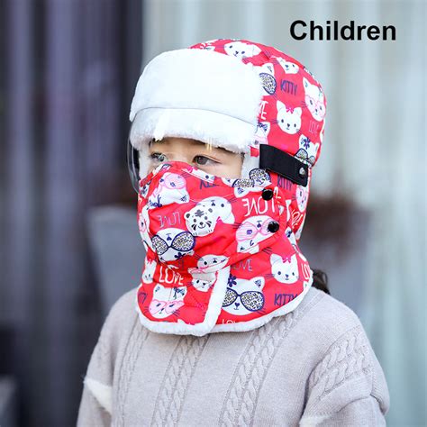 Full Protection Warm Waterproof Winter Hats With Glasses - Funiyou