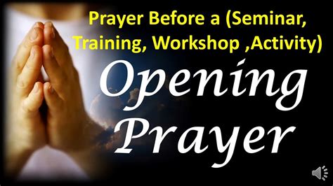 prayer before starting work youtube - For The Grand Finale Newsletter Image Database