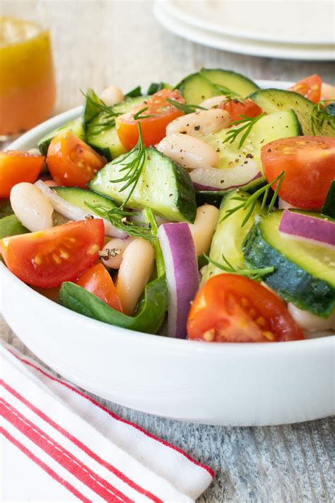 White Bean Cucumber Salad | For the Love of Cooking