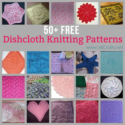 50+ Free Dishcloth Knitting Patterns – AllCrafts Free Crafts Update