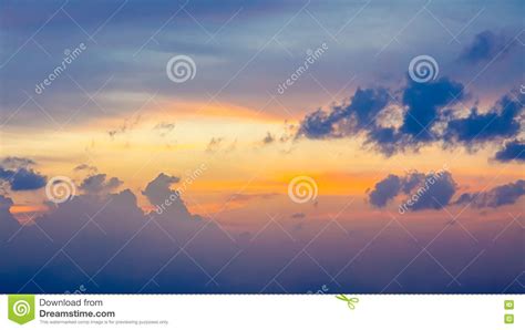 Sunset Sky with Dramatic Clouds Stock Photo - Image of skies, sunset ...