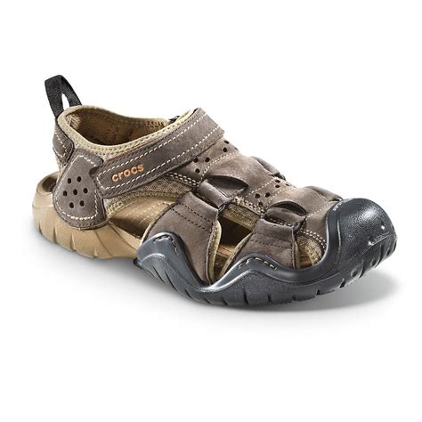 Crocs Swiftwater Fisherman Sandals - 654244, Sandals & Flip Flops at Sportsman's Guide