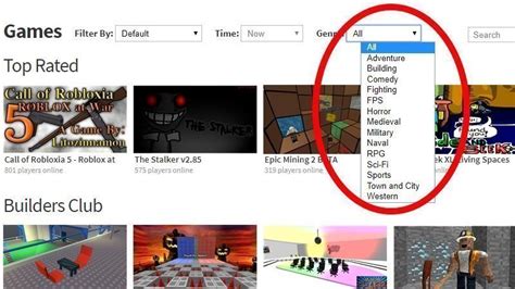 Bring back genre selection to the games page! - Website Features - Developer Forum | Roblox