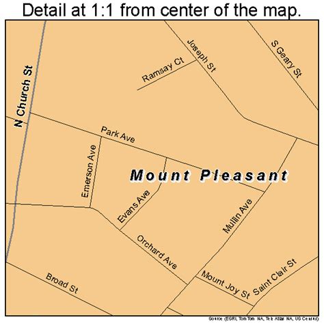 Mount Pleasant Pennsylvania Street Map 4251880