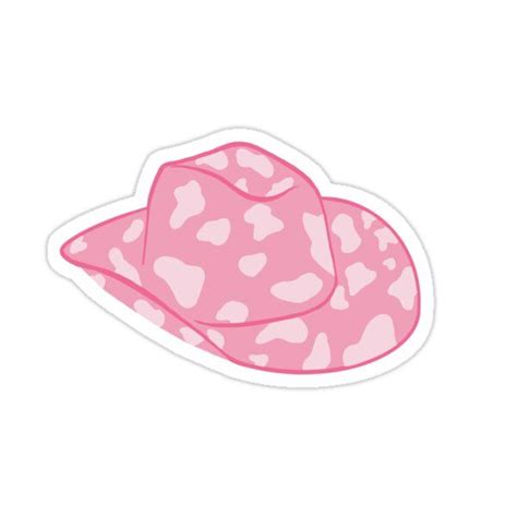 Pink Cowgirl hat Sticker by Emily Johnson | Preppy stickers, Preppy ...