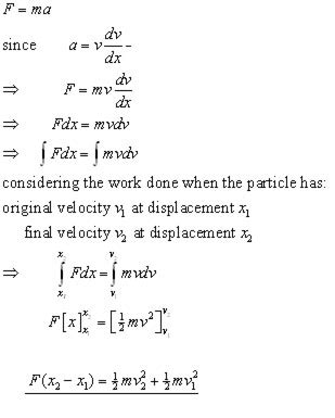 Work & Energy, Mechanics - from A-level Maths Tutor