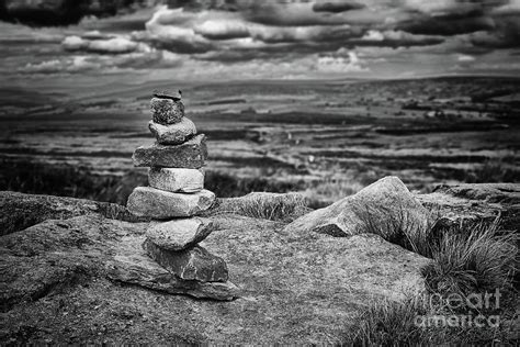 Rock stack, Ilkley moor UK Photograph by Angela Edwards-Warburton