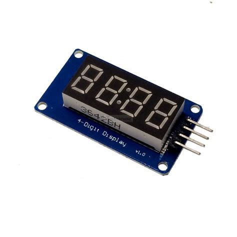 $10.99 - 4 Digit Seven Segment Display Module - Tinkersphere