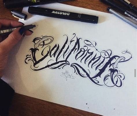 California | Tattoo lettering fonts, Tattoo lettering, Fancy letters