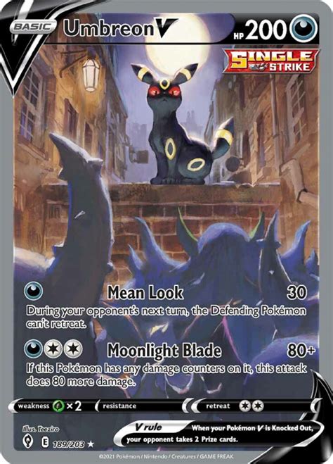 Umbreon V - SWSH - Evolving Skies - 189/203 - Pokemon Single Card